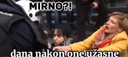 BRUTALNO NASILJE NAD SRPSKOM POLICIJOM OD STRANE EKSTREMISTA IZ OPOZICIJE! Psovali ih, maltretirali, ponižavali, pa njih okrivili za sve (VIDEO)