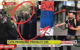 PROTESTIMA OPOZICIJE UPRAVLJA ČOVEK KOJI JE UNIŠTAVAO SRPSKE ZASTAVE PO NOVOM SADU!