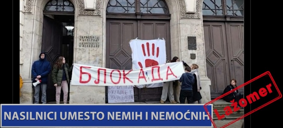 NASILNICI UMESTO NEMIH I NEMOĆNIH NATO provokatori nisu zastali ni 5 minuta u znak tragično poginulih, ali su pojurili da blokiraju Srbiju i maltretiraju narod!