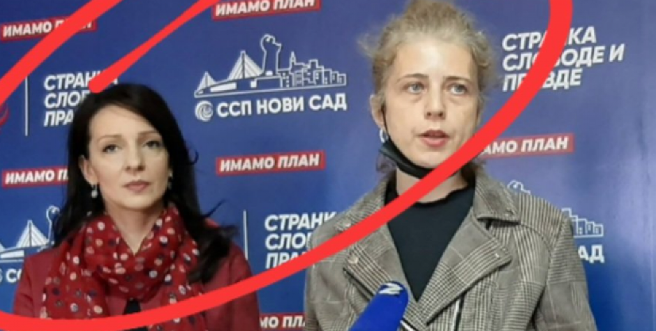 BRUKA I SRAMOTA Đilasova "profesorka" koja je naterala decu da izađu na protest opozicije danas bez blama predvodi protest (FOTO)