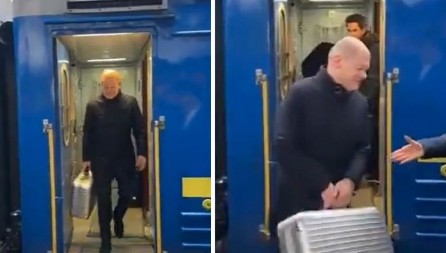 TAJNA KOFERA OLAFA ŠOLCA! Zbog čega je nemački kancelar sam nosio svoj prtljag u Kijevu? (VIDEO)