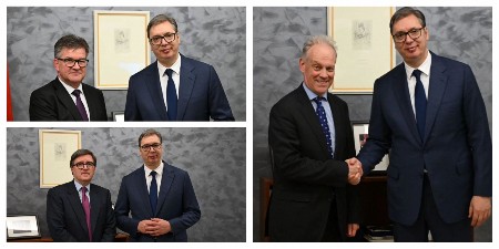 VUČIĆ SE OGLASIO IZ BRISELA "Ponovio sam da sprovodimo ozbiljnu istragu, to je poslužilo za hibridni napad na Srbiju" (FOTO)