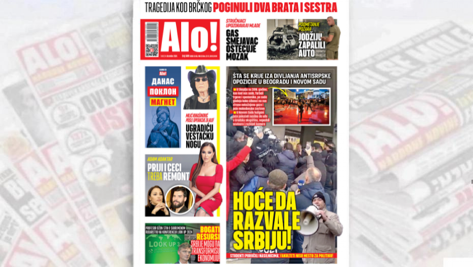 HOĆE DA RAZVALE SRBIJU! Šta se krije iza divljanja antisrpske opozicije u Beogradu i Novom Sadu