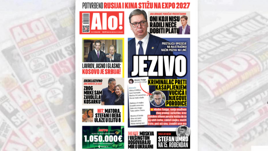 JEZIVO! KRIMINALAC PRETI KASAPLJENJEM VUČIĆA I NJEGOVE PORODICE Pristalica opozicije na najstrašniji način poziva na linč