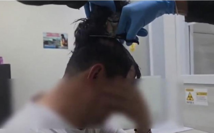 ŠOKANTAN VIDEO! POLICIJA NA AERODROMU PRIŠLA MUŠKARCU SA ČUDNOM FRIZUROM! Prišli mu, pa odlučili da ga OŠIŠAJU - za samo par sekundi usledila NEVIĐENA DRAMA