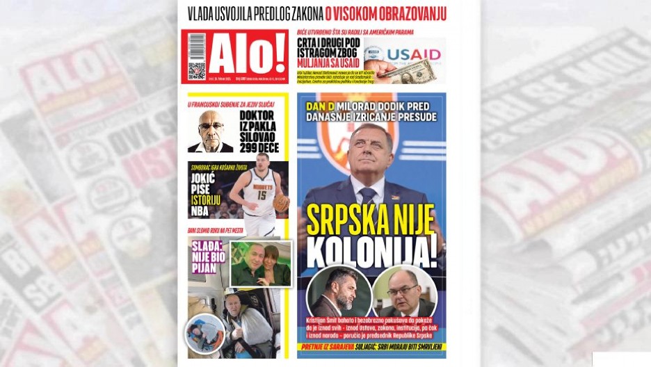 SRPSKA NIJE KOLONIJA! DAN D Milorad Dodik pred današnje izricanje presude