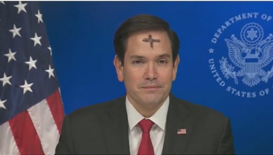 MARKO RUBIO ŠOKIRAO GLEDAOCE Pojavio se sa krstom na čelu: Ovo je razlog (VIDEO)