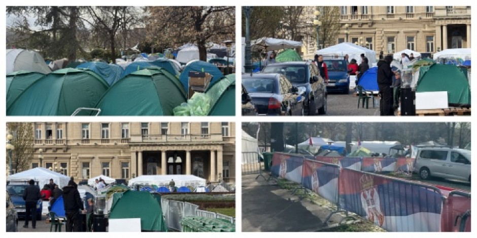 SVE JE VIŠE STUDENATA KOJI ŽELE DA UČE Lečić dočekan aplauzom u Pionirskom parku: Svi smo mi jedan narod (VIDEO)