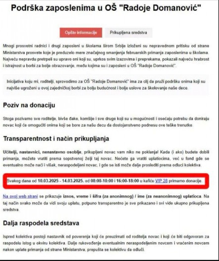 PA ZAR NA TOM MESTU? Roditelji osnovaca skupljaju pare u kafiću