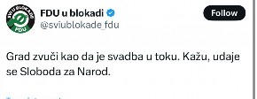 SRAMNA OBJAVA FDU U BLOKADI! Svadba, a protesti su počeli zbog tragedije sa 15 poginulih