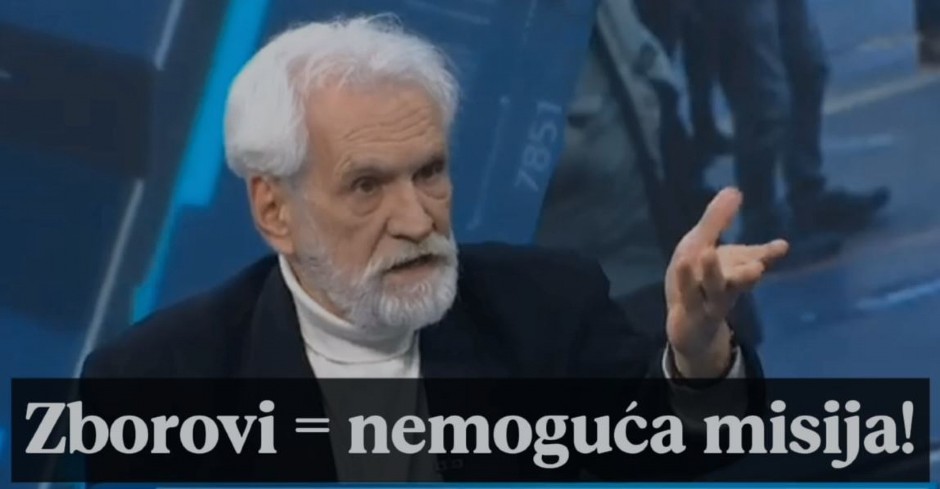 "NEMOGUĆA MISIJA" Opozicioni profesor razbio mit o zborovima građana! (VIDEO)