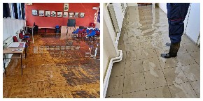 POPLAVLJENA BLOKADERSKA ŠKOLA U NOVOM SADU! Voda do članaka! (FOTO)