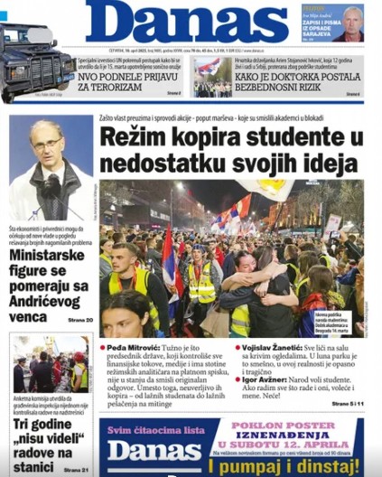 NOVA LAŽ ŠOLAKOVE MEDIJSKE TROVAČNICE NA RAČUN SRBA SA KIM KOJI PEŠAČE!  Toliko im smetaju Srbi sa KiM koji pešače ka Beogradu da izmišljaju kako oni imitiraju “blokadere”?? (FOTO)