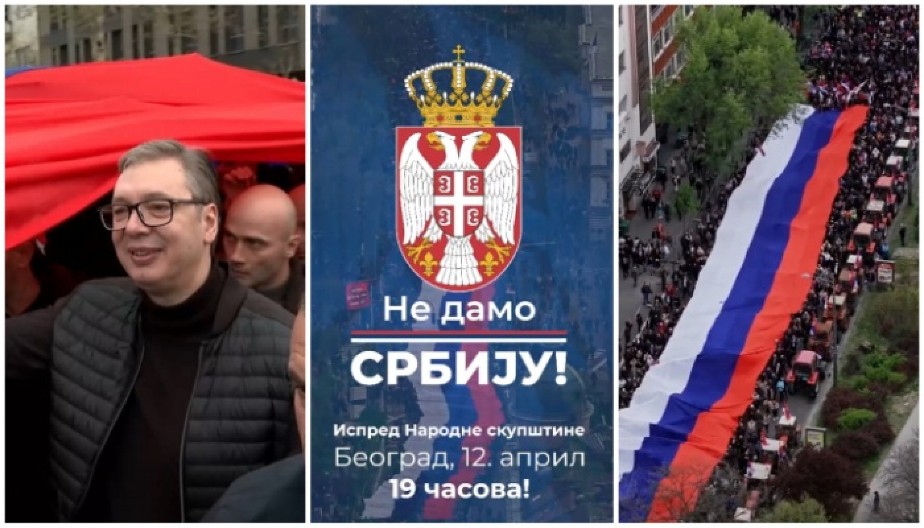 OKUPIMO SE I POKAŽIMO KOLIKO NAS IMA Veličanstveni prizori i poziv na svenarodni sabor 12. aprila u 19 časova (VIDEO)