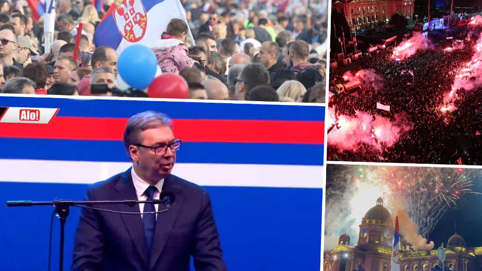 "NE DAMO SRBIJU" - SVENARODNI SKUP U BEOGRADU Predsednik Vučić: Nećemo odustati dok svaki od ovih zahteva ne bude ispunjen (FOTO/VIDEO)