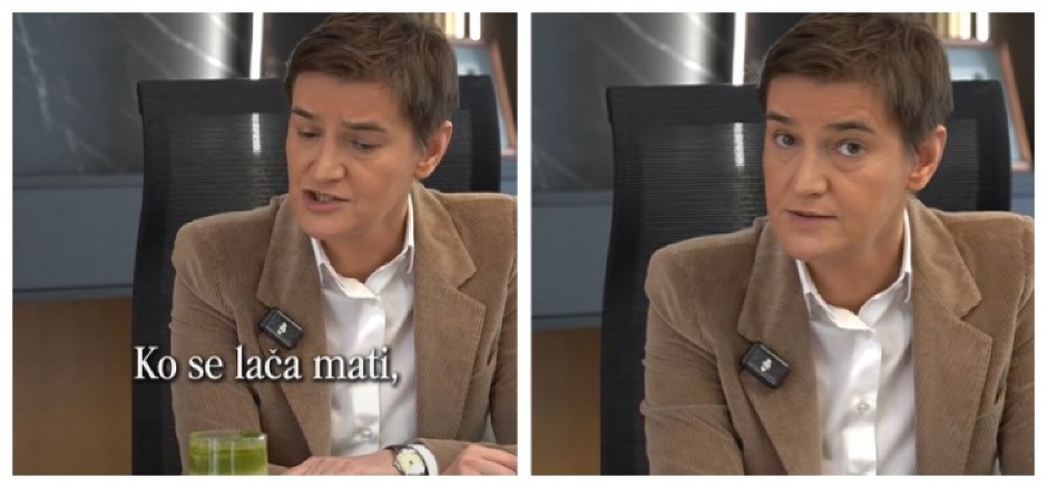 "KO SE LAČA MATI SAM U NJU PADA" Ana Brnabić objavila hit snimak! ŠALI SE NA SVOJ RAČUN (VIDEO)