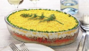 KREMASTA MIMOZA SALATA Svečano predjelo koje se super slaže sa raznim jelima, a posna
