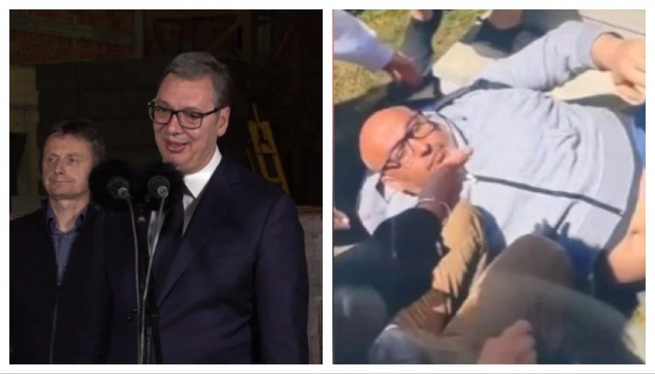 PRVO VAM JE SLIKA PONOSA, DRUGO SLIKA SRAMA Vučić obilazi radove i gradi Srbiju, a blokaderi linčuju i biju profesora