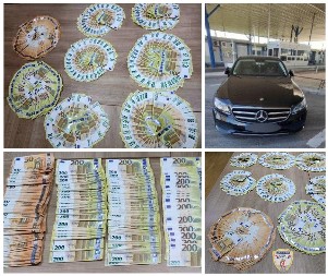 CARINIKE NA GRANIČNOM PRELAZU PREŠEVO IZNENADIO VOZAČ MERCEDESA Kofer sa garderobom bio prepun KEŠA (FOTO)