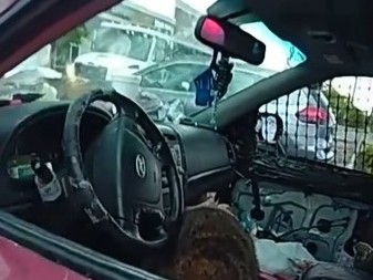 POLICAJCI ZAUSTAVILI AUTO, A UNUTRA HOROR SCENA Kad su videli RAKUNA i čime se igra, umalo se onesvestili od šoka! (VIDEO)