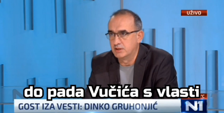 ANTISRPSKI IDEOLOG DINKO GRUHONJIĆ PRETI: Mi smo manjina, ali srušićemo Vučića, videćemo kakav kraj ga čeka (VIDEO)