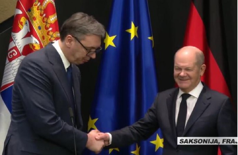 ZAJEDNIČKA KONFERENCIJA VUČIĆA I ŠOLCA: "Nemačka je partner broj jedan, imamo dodatni rast našeg trgovine"