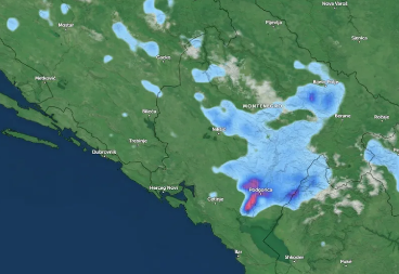 OLUJNO NEVREME POGODILO PODGORICU! U ovim delovima zemlje zavejalo!