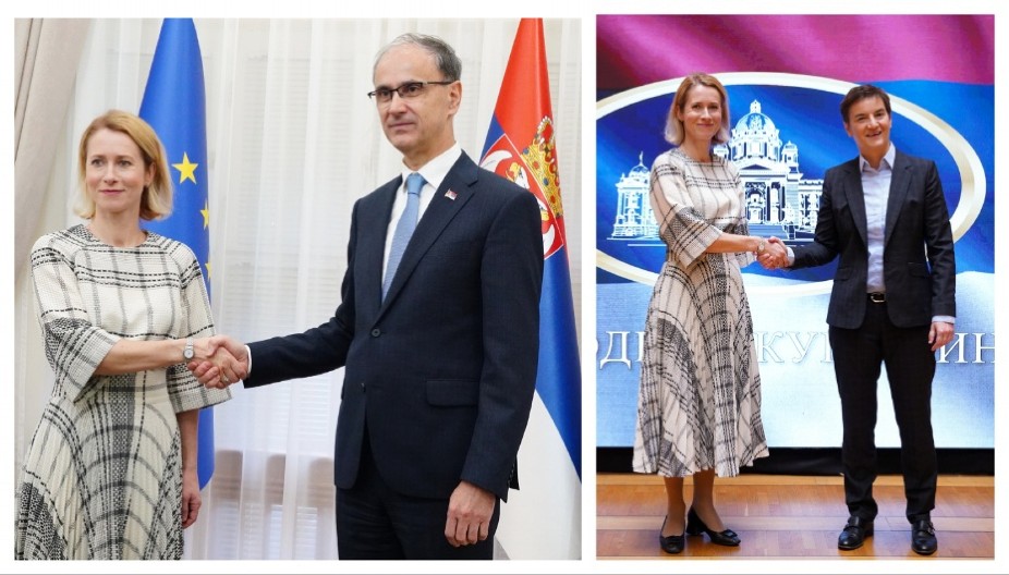 KAJA KALAS NASTAVLJA POSETU BEOGRADU Sastala se s Macutom i Brnabić