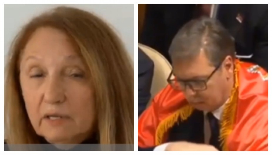 I OVA BLOKADERKA TRAŽI DA VUČIĆ PRIZNA DA SU SRBI GENOCIDNI Izjave opozicione profesorke glavna vest islamističke Al Džazire