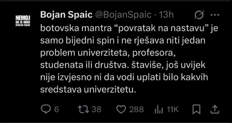 EVO ŠTA RADI PROFESOR BLOKADER: Ne želi da naši studenti studiraju i da imaju strane fakultete, a na jednom takvom zgrće pare! (FOTO)