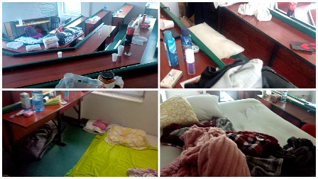 POGLEDAJTE SVINJAC NA FON-u KOJI SU OSTAVILI BLOKADERI! Pacovi, nered, prljavština i zaključana soba za BLUDNE RADNJE (FOTO)