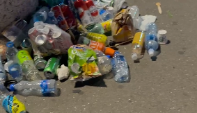 GROZNE SCENE U CENTRU BEOGRADA Iza blokadera foteljaša - samo tone đubreta (VIDEO)