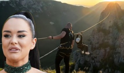 JECALA NA SAV GLAS Tijana Milentijević se zaglavila na ziplajnu, grcala u suzama dok je bespomoćno visila nad provalijom (VIDEO)