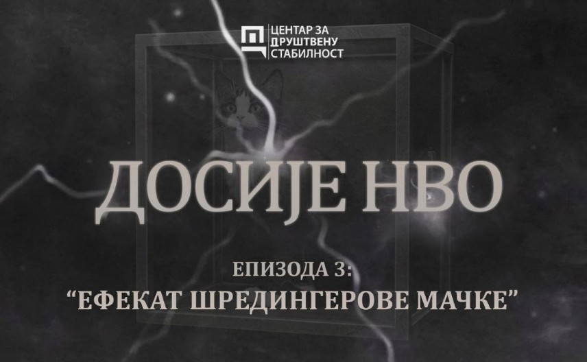 EKSKLUZIVNO: Treća epizoda dokumentarnog serijala „Dosije NVO“ – Efekat Šredingerove mačke, u produkciji CZDS