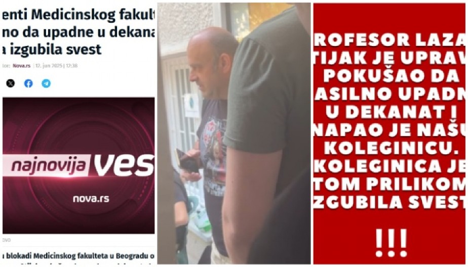 BLOKADERI OBJAVILI SNIMAK "STRAVIČNOG NAPADA" Profesor pitao studentkinju šta je plenum, ona se onesvestila?! KOGA BRE LAŽETE VIŠE! (VIDEO)