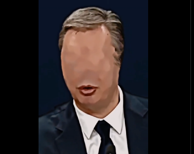 NOVI BOLESNI NAPAD NA PREDSEDNIKA VUČIĆA! FDU ga prikazao bez polovine lica! Razlog potvrđen - TENZIJANJE I MANIPULACIJA