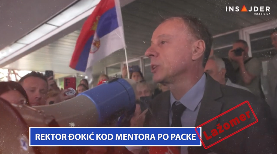 REKTOR ĐOKIĆ KOD MENTORA PO PACKE