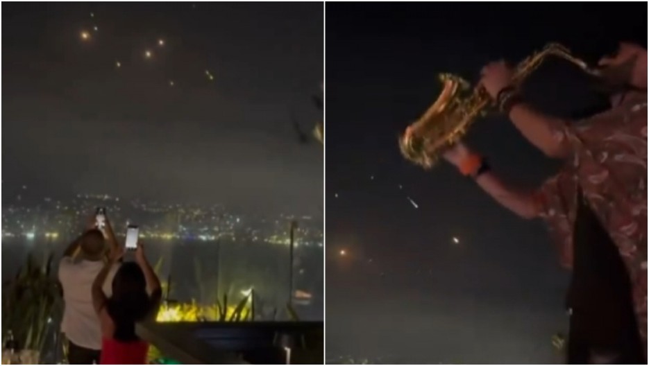 ŽURKA POD RAKETNIM NEBOM Neverovatan snimak iz Libana deli se društvenim mrežama (VIDEO)