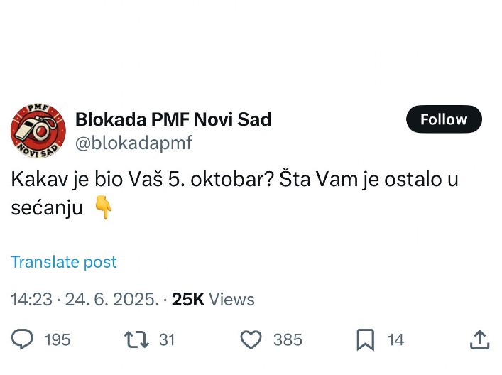 NOVOSADSKI BLOKADERI NAJAVLJUJU NOVO PALJENJE SRBIJE U SUBOTU! Pozivaju na nasilje i linč!