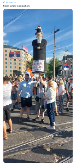 VREĐAJU SRPSKU PRAVOSLAVNU CRKVU NA VIDOVDAN! Bruka i sramota blokadera! Još se time i hvale! (FOTO)