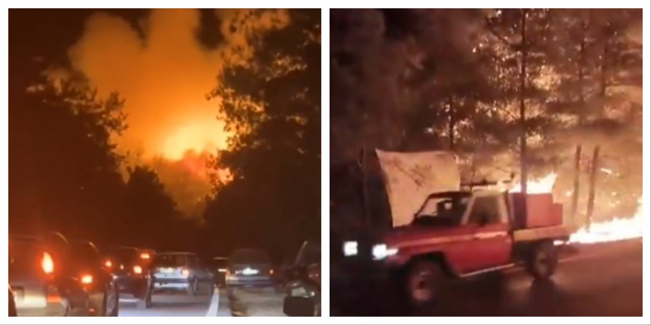 OGROMAN POŽAR BUKTI NA TASOSU! Preplašeni turisti beže sa ostrva, evakuisan hotel, najavljeni nestanci struje (VIDEO)