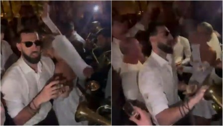 APSOLUTNI HIT Košarkaš koji je bio blizu prelaska u Zvezdu luduje uz hit Gorana Bregovića i ubacuje novčanice u trubu (VIDEO)