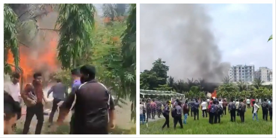 AVION SE SRUŠIO NA KAMPUS ŠKOLE DOK SU DECA BILA UNUTRA Ima mrtvih i povređenih, stižu jezivi snimci iz Bangladeša (VIDEO)