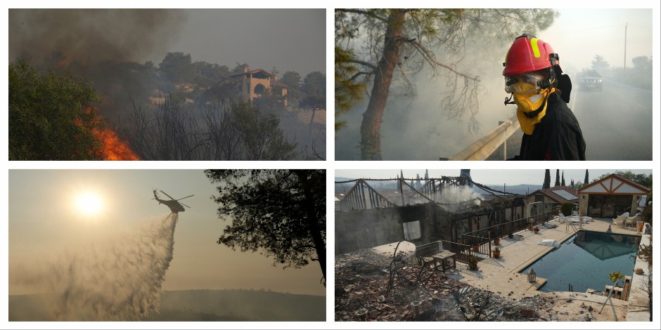 DVE OSOBE ŽIVE IZGORELE U AUTOMOBILU, VILE PRETVORENE U PEPEO Bukti požar na Kipru, u toku evakuacija (FOTO/VIDEO)