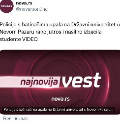 NOVA LAŽ OPOZICIONIH MEDIJA: Nova S senazcionalizmom pali Novi Pazar, Sandžak i Rašku oblast! (FOTO)