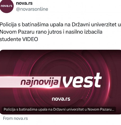 NOVA LAŽ OPOZICIONIH MEDIJA: Nova S senazcionalizmom pali Novi Pazar, Sandžak i Rašku oblast! (FOTO)