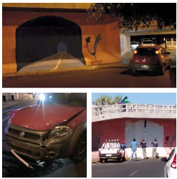 KAO U CRTANOM FILMU! "Umetnik" naslikao tunel, a vozač uleteo pravo u zid! (FOTO)