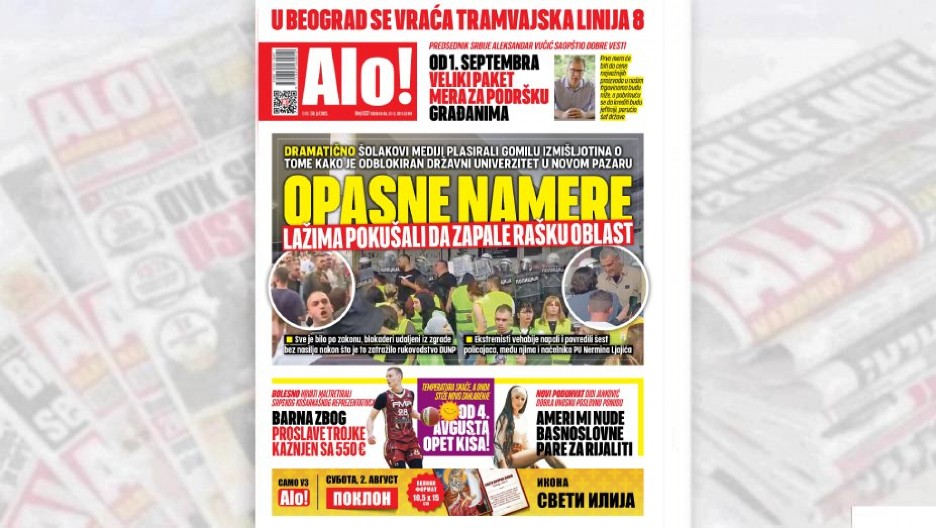 OPASNE NAMERE: Lažima pokušali da zapale Rašku oblast