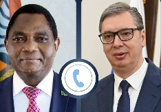 VUČIĆ RAZGOVARAO SA PREDSEDNIKOM ZAMBIJE Jedna od tema i učešće na Ekspo 2027