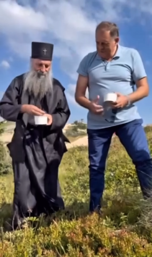 "U SLOZI I BRATSKOJ LJUBAVI" Patrijarh Porfirije: Prijatno popodne sa predsednikom Republike Srpske na Jahorini (VIDEO)